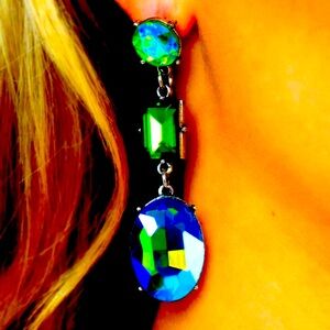 🟢💎🟢 “EXTRA ENVIOUS” GREEN POST EARRINGS ~ PAPARAZZI❗️STUNNING❗️🟢💎🟢